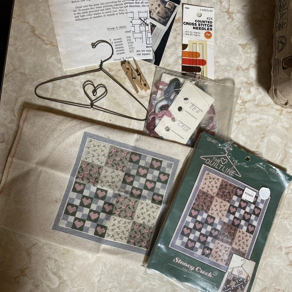 Cross Stitch Mini‎ Quilt Hanger 5.5